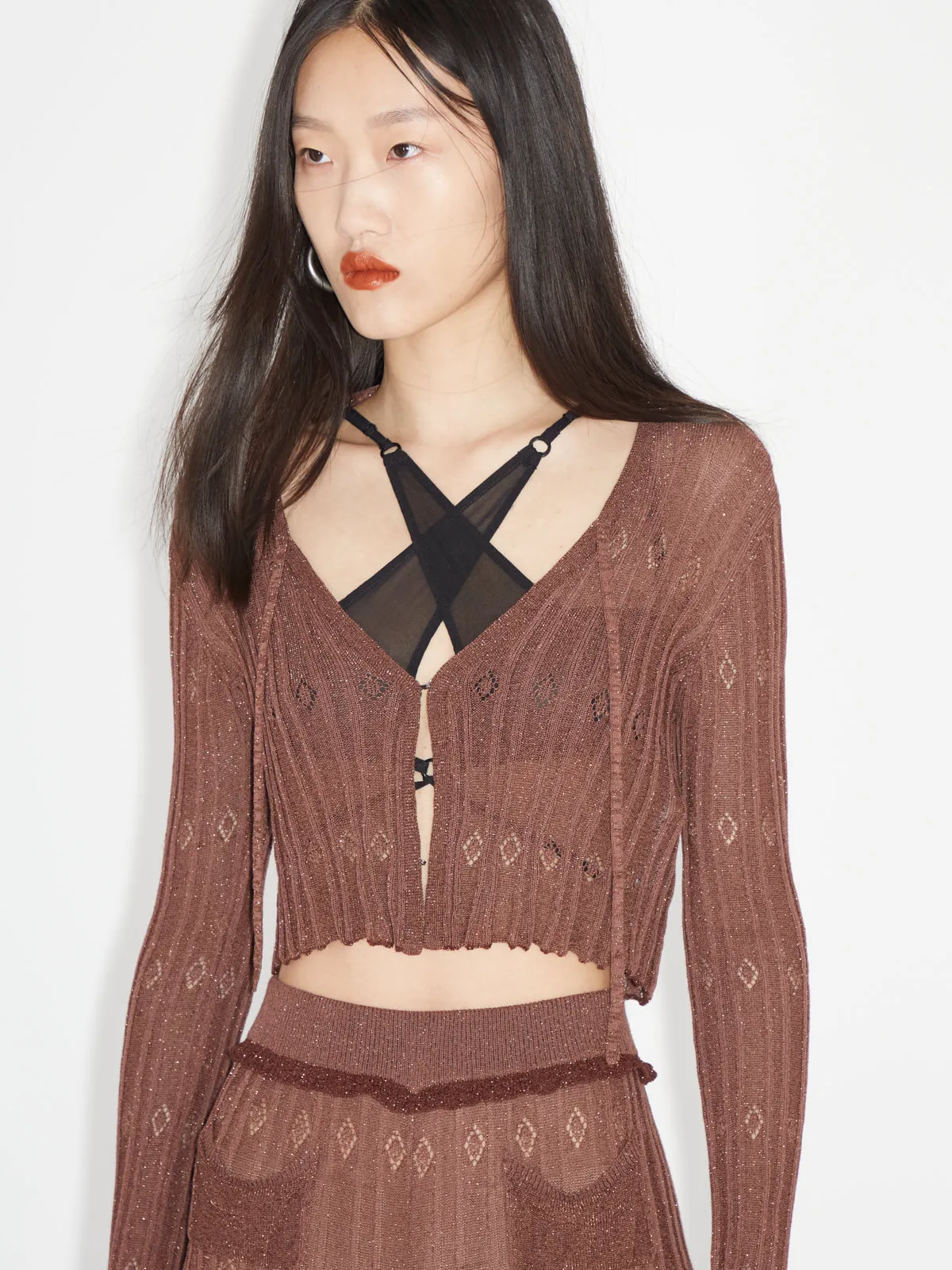 Nexx Cardigan Dark Glitter sold by KNWLS product image thumbnail 4