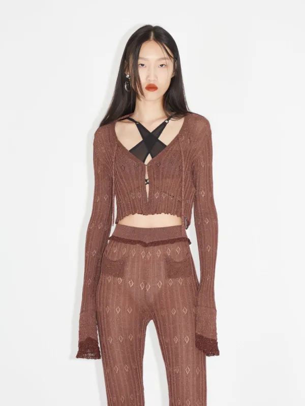 Nexx Cardigan Dark Glitter made by KNWLS