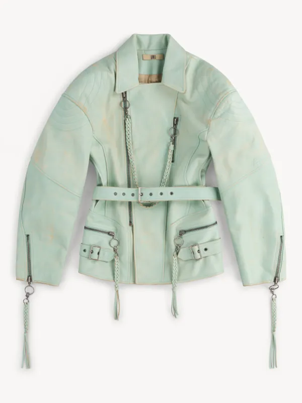 Nihil Coat Moto Teal made by KNWLS