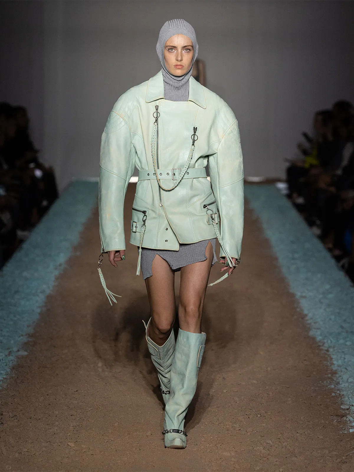 Nihil Coat Moto Teal sold by KNWLS product image thumbnail 2