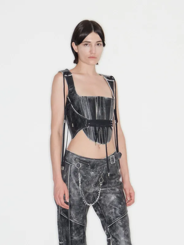 Nihil Corset Moto Black made by KNWLS