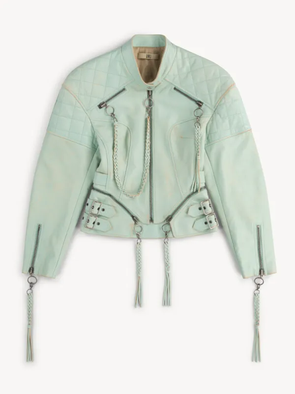 Nihil Jacket Moto Teal made by KNWLS