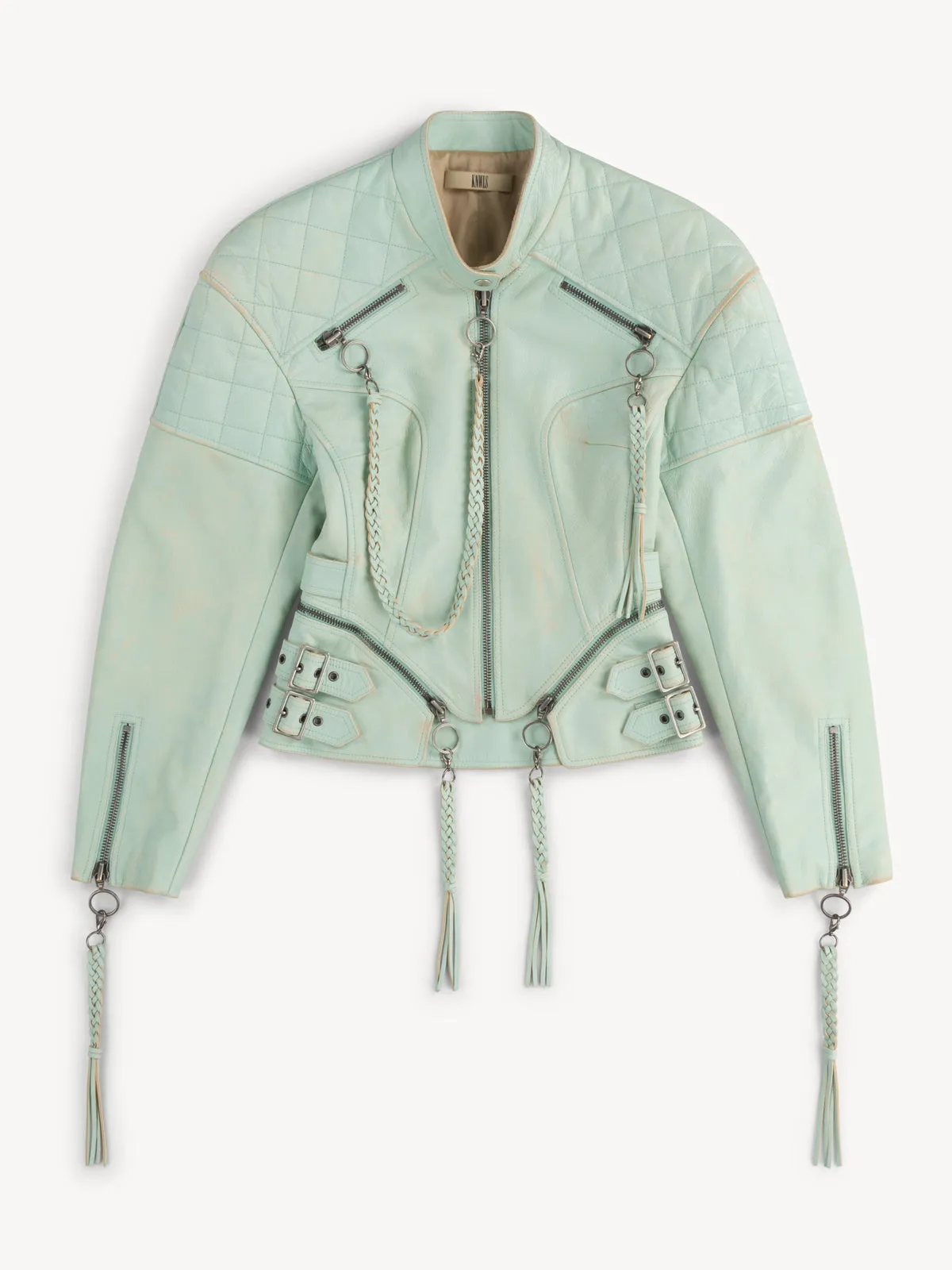 Nihil Jacket Moto Teal sold by KNWLS