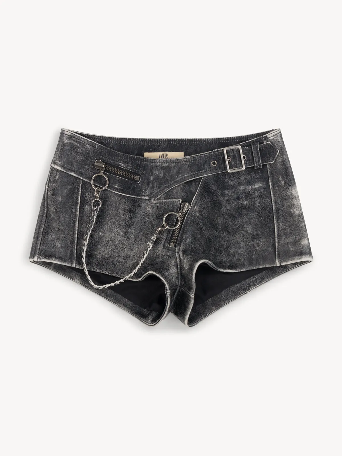 Nihil Shorts Moto Black sold by KNWLS