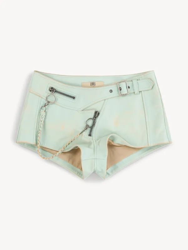 Nihil Shorts Moto Teal made by KNWLS