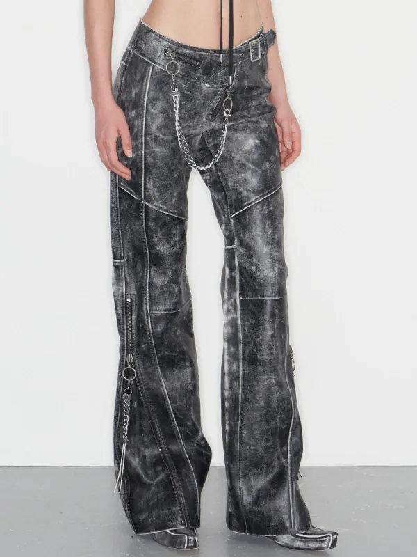 Nihil Trousers Moto Black sold by KNWLS