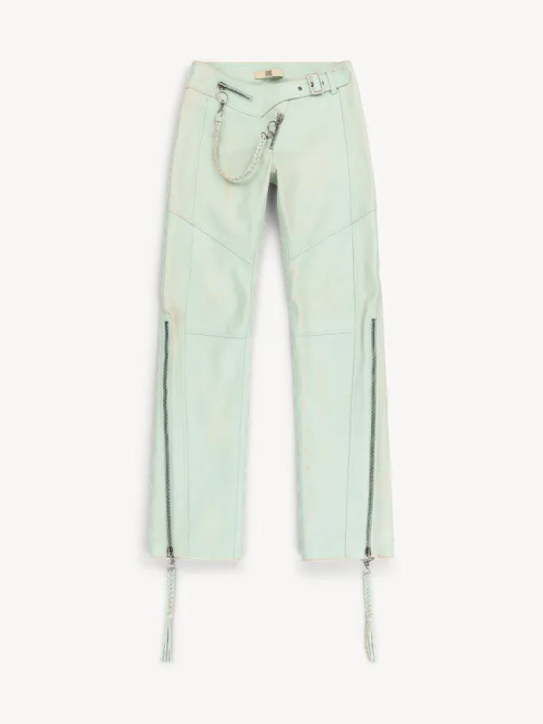 Nihil Trousers Moto Teal sold by KNWLS