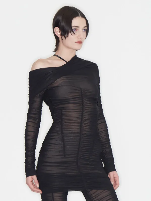 Ocilia Dress Black made by KNWLS