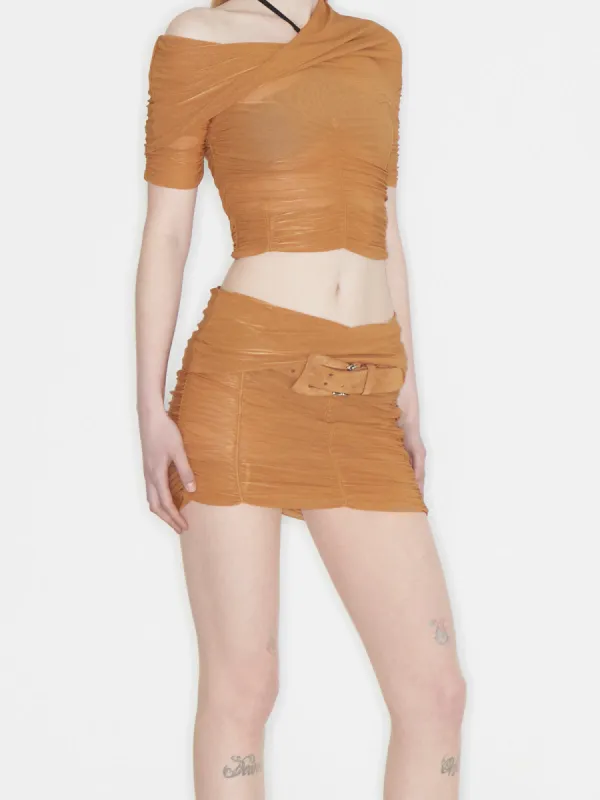 Ocilia Skirt Camel made by KNWLS