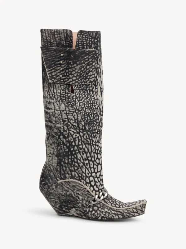 Precious Rider Boots Speckly Black sold by KNWLS