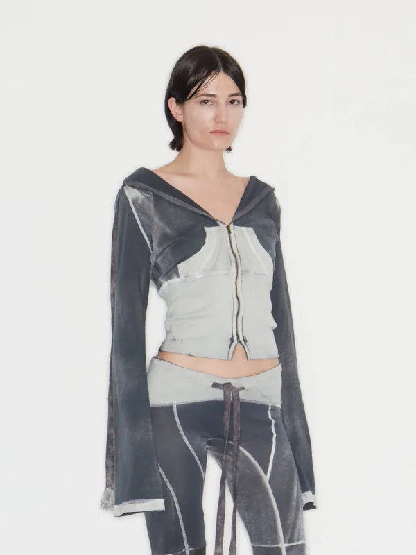 Raze Hoodie Washed Grey sold by KNWLS