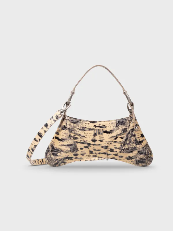 Razr Bag Cream Lizard sold by KNWLS