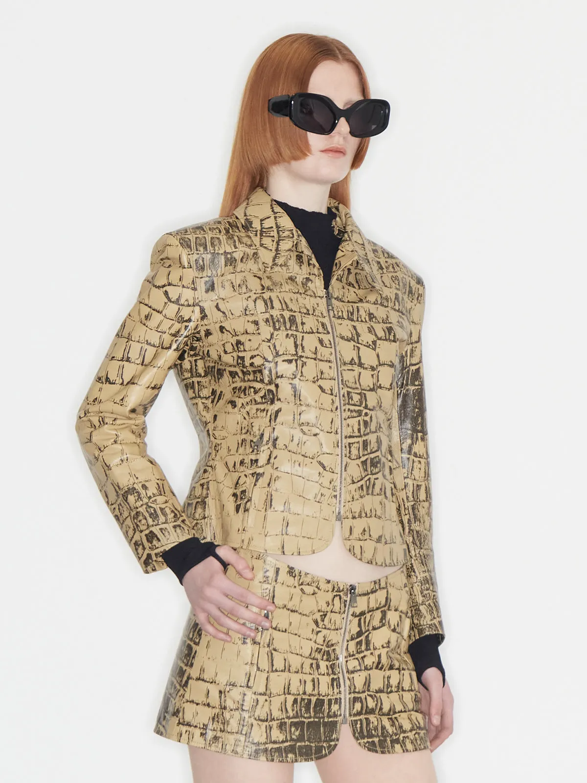 Scythe Jacket Croc sold by KNWLS