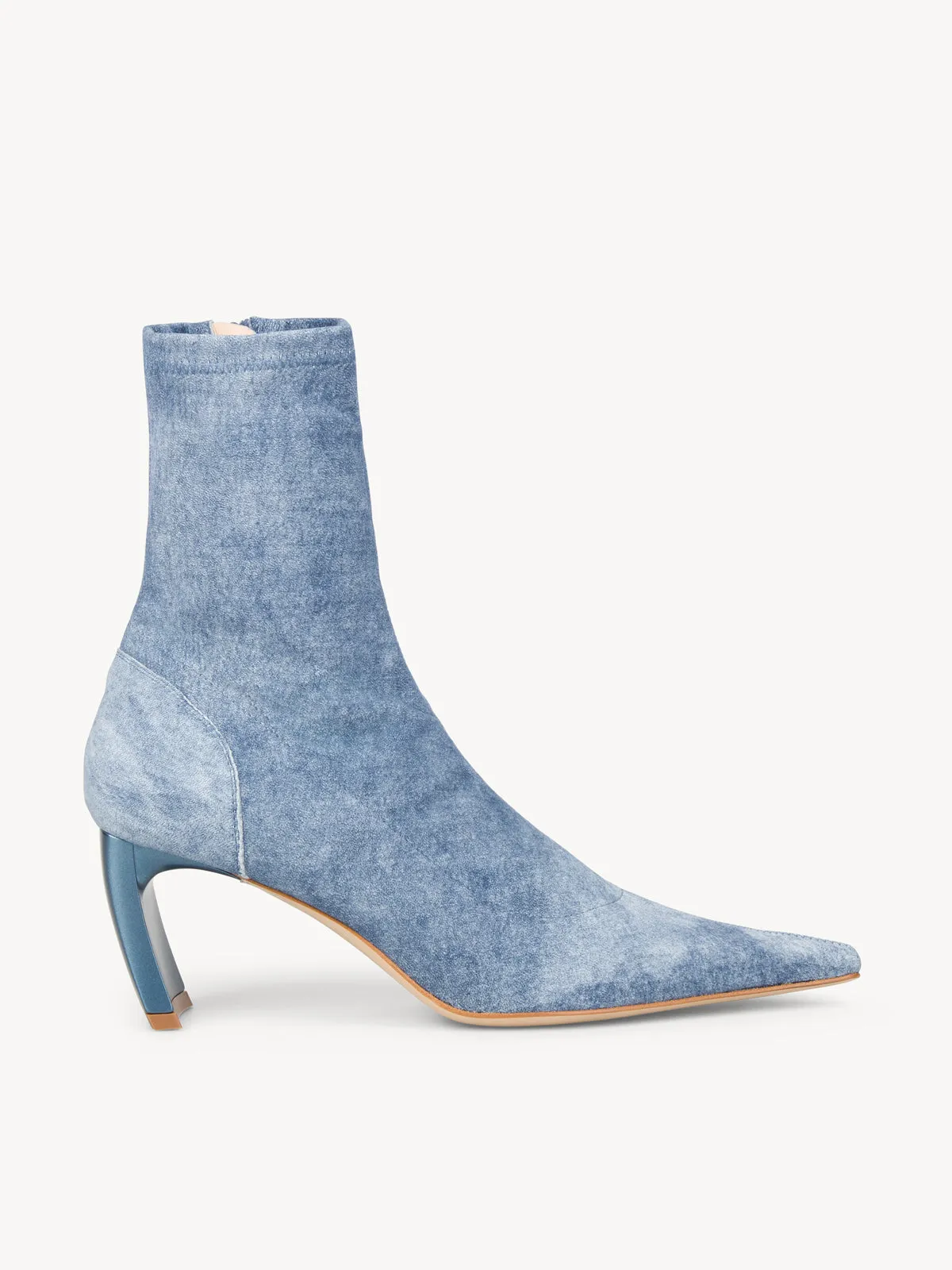 Serpent Sock Boots Washed Blue sold by KNWLS