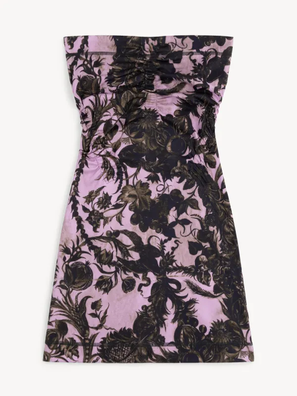 Skinn Dress Wildflower Emboss Pink made by KNWLS