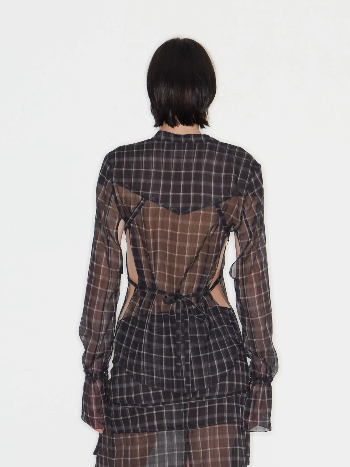 Thrall Shirt Moto Check Black sold by KNWLS product image thumbnail 2