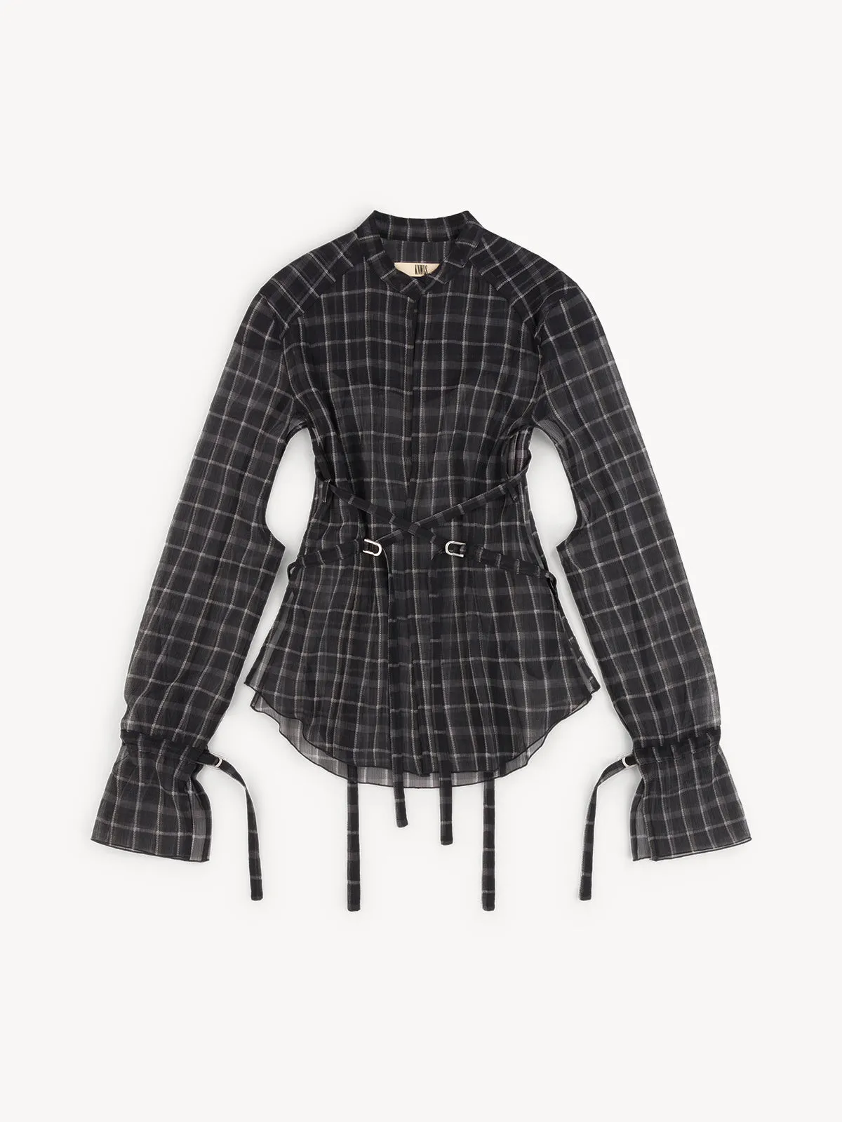 Thrall Shirt Moto Check Black sold by KNWLS product image thumbnail 3