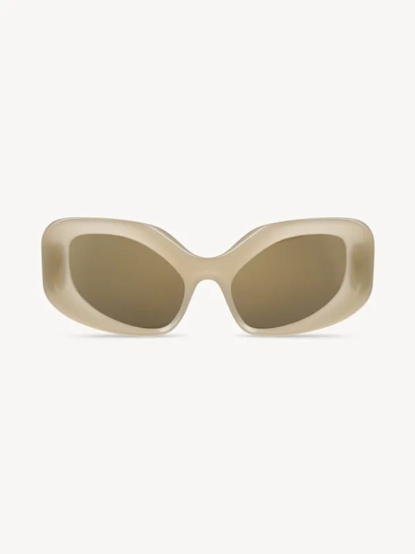 Glimmer Sunglasses Taupe made by KNWLS