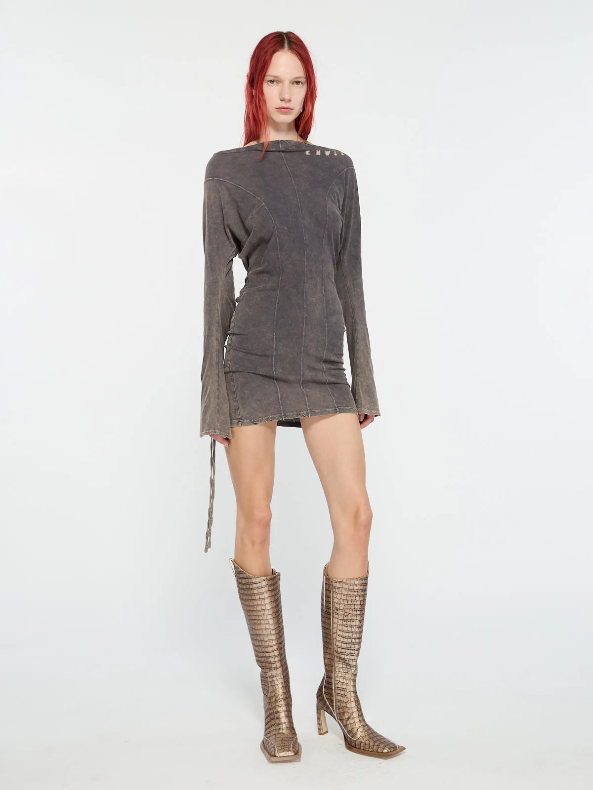 Ace Longsleeve Dress Ash sold by KNWLS product image thumbnail 2