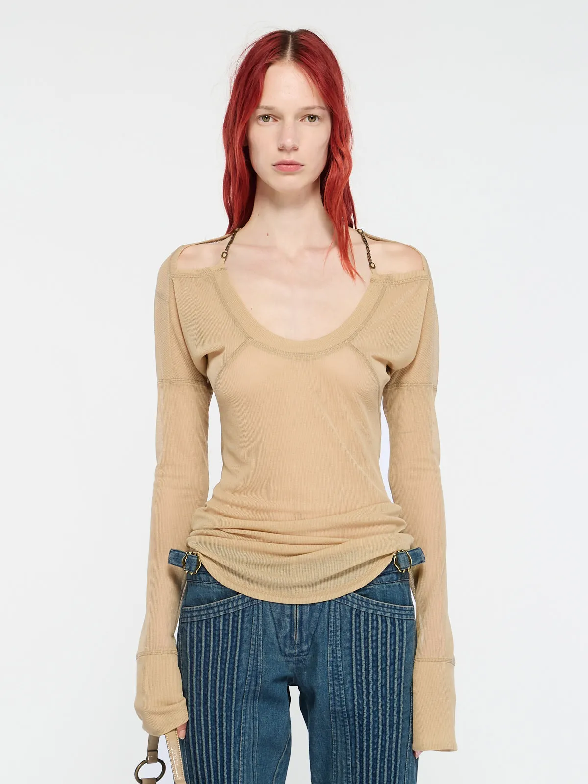 Chain Tunic Almond sold by KNWLS