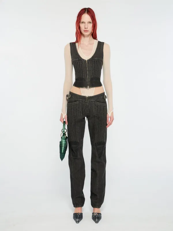 CRD Trousers Black sold by KNWLS