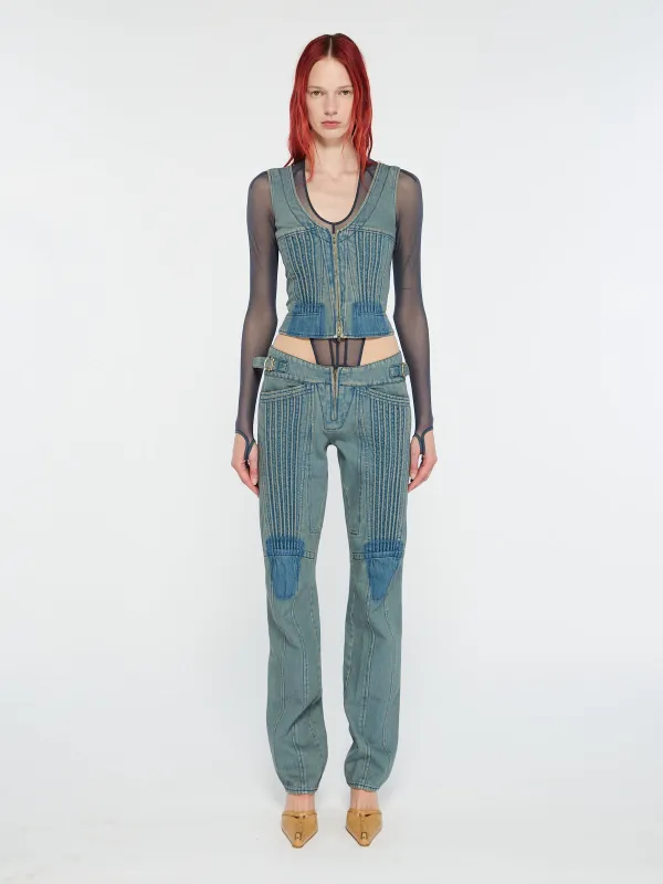 CRD Trousers Light Blue sold by KNWLS