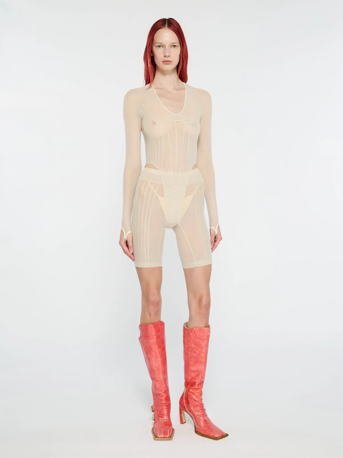 Haze Leotard Ecru sold by KNWLS product image thumbnail 2