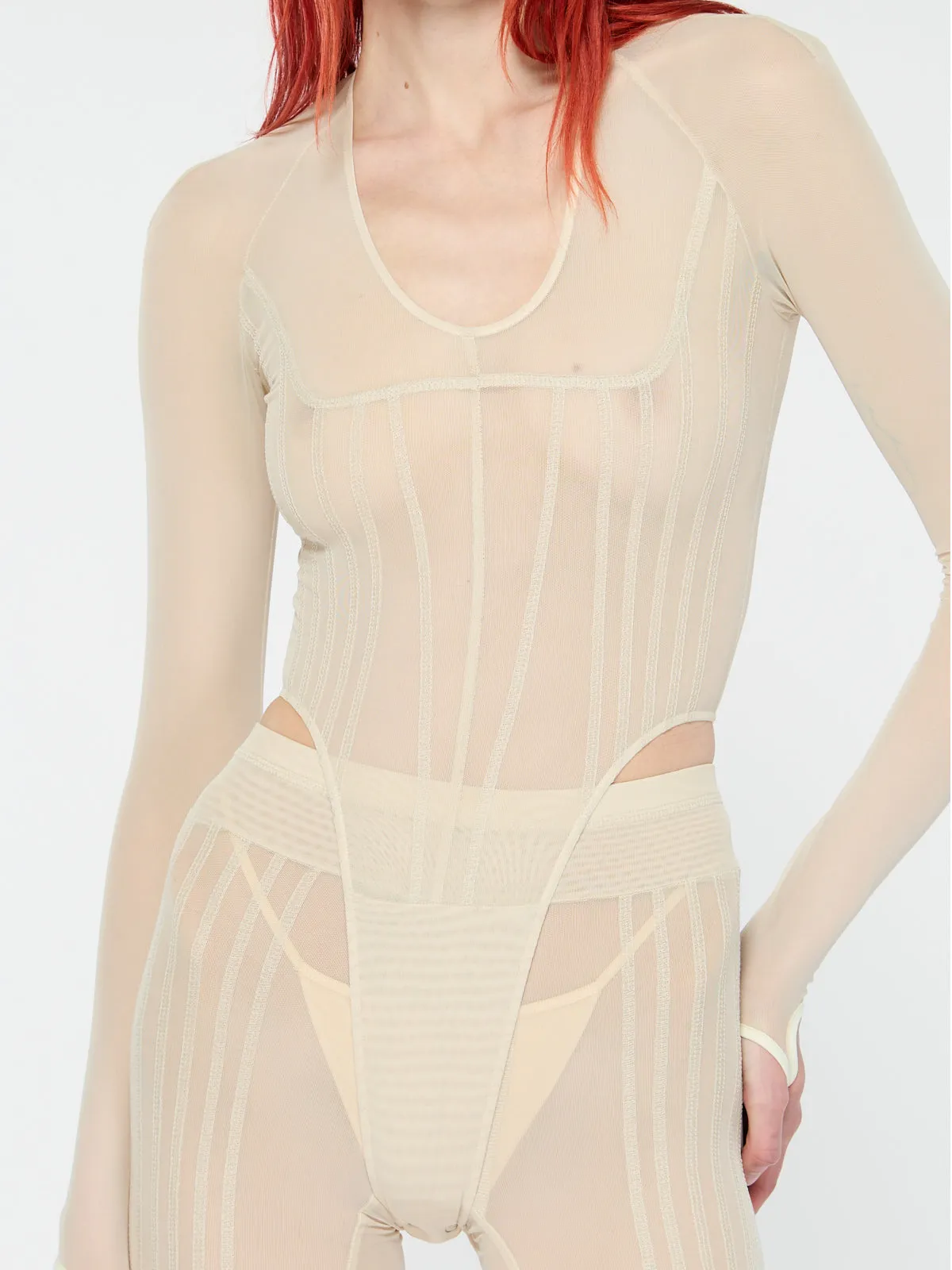 Haze Leotard Ecru sold by KNWLS product image thumbnail 4