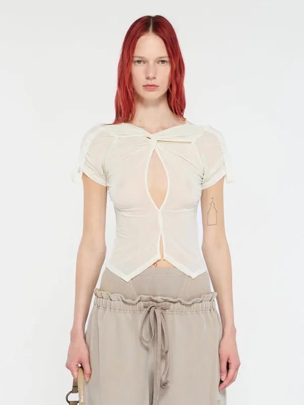 Twist Top Ecru made by KNWLS