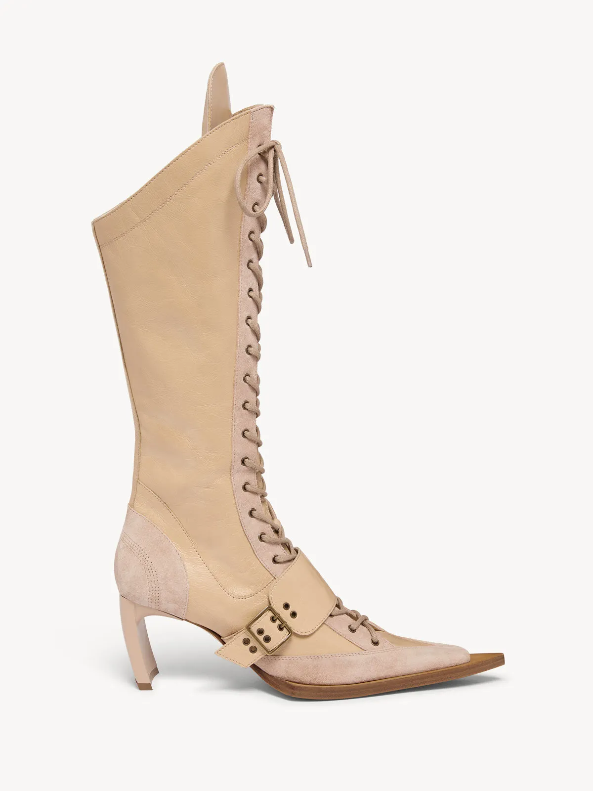 XSerpent High Boots Beige Pink sold by KNWLS