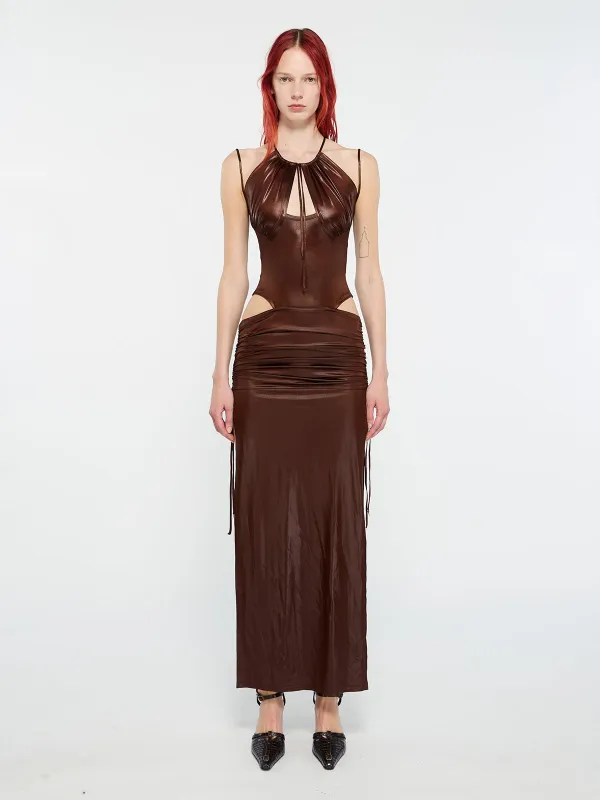 CU Dress Brown Burn made by KNWLS