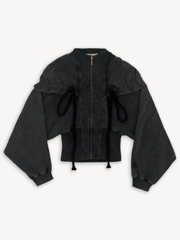 Haze Hoodie Faded Black sold by KNWLS