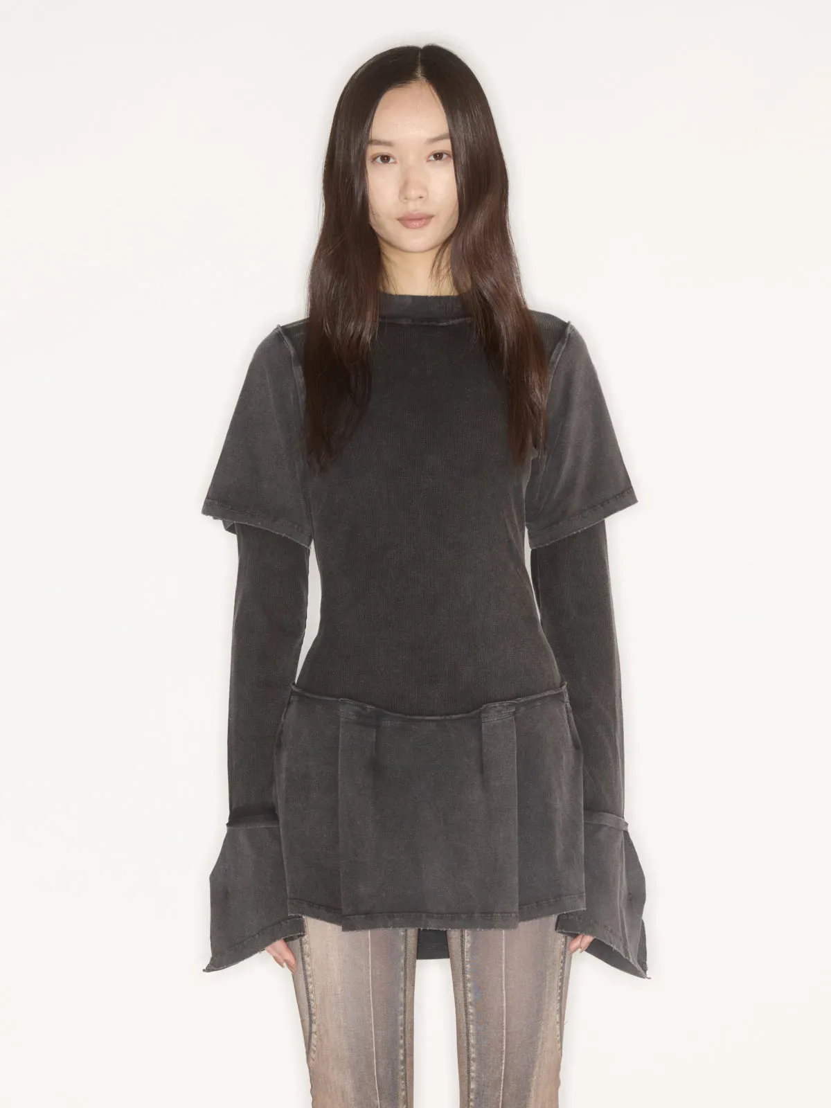 Bellona Dress Black Wash sold by KNWLS