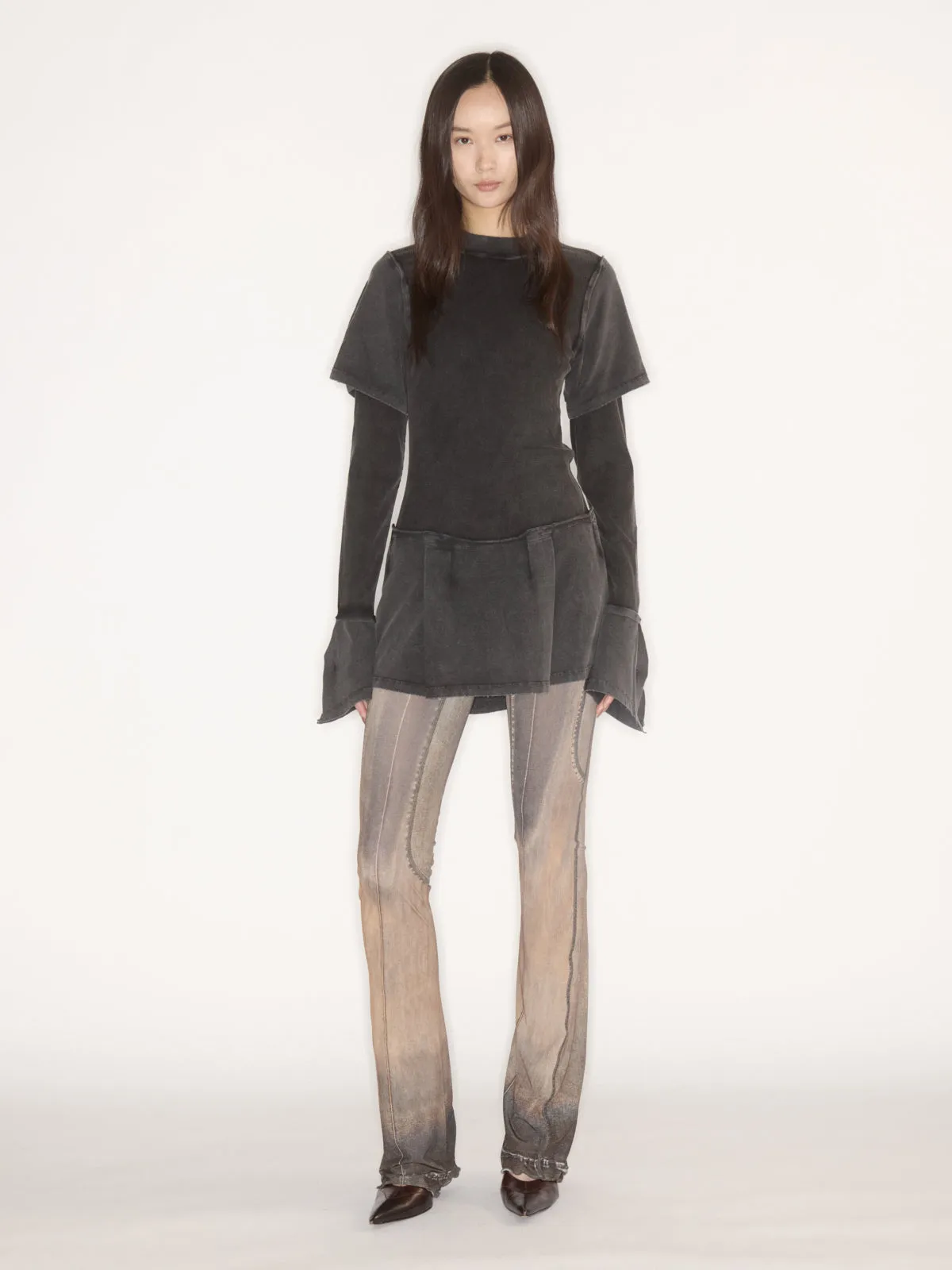 Bellona Dress Black Wash sold by KNWLS product image thumbnail 2