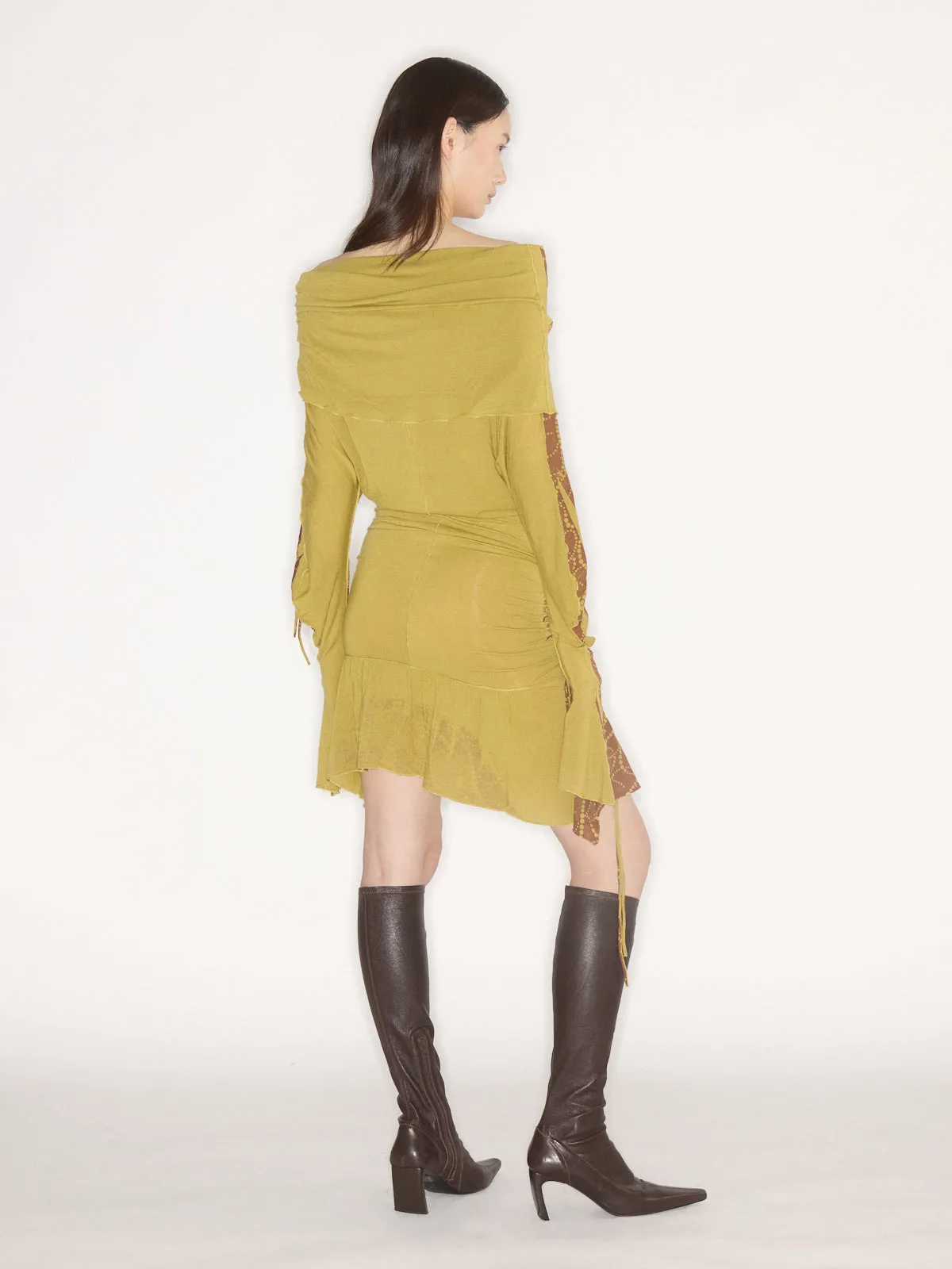 MG-Petrol Dress Rust Chartreuse sold by KNWLS product image thumbnail 3