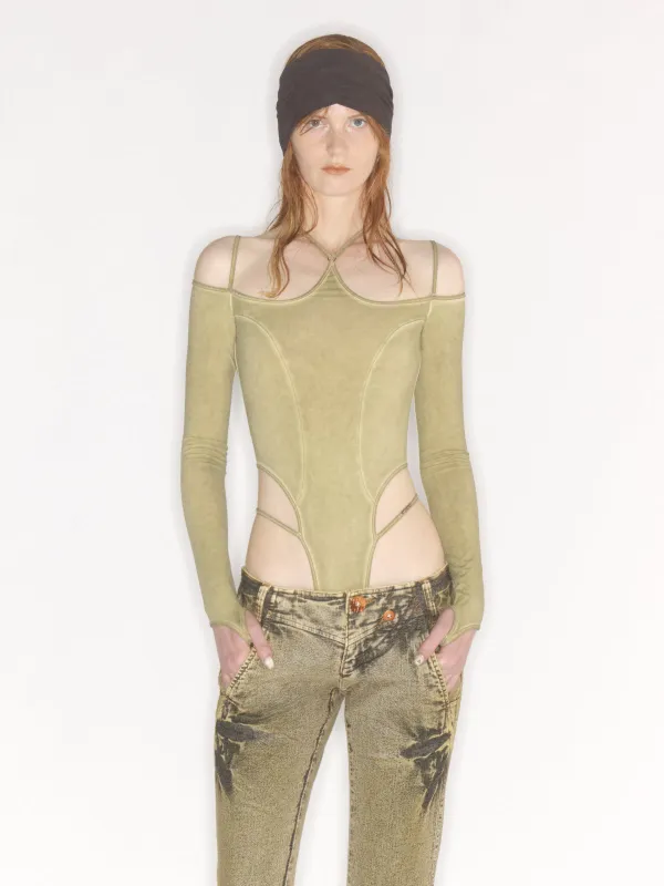 M60 x KNWLS Halter Leotard sold by KNWLS