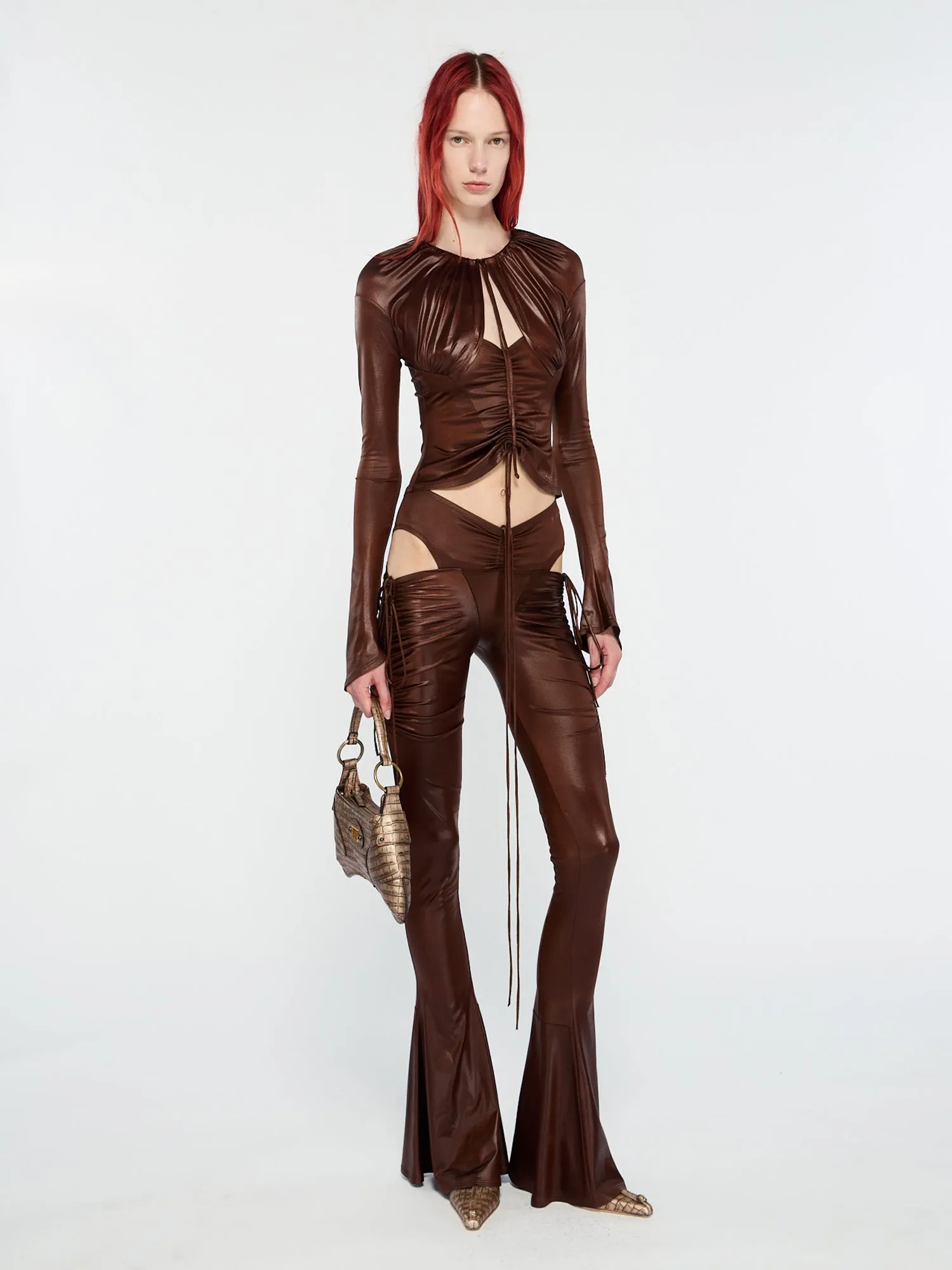 CU Trousers Brown Burn sold by KNWLS