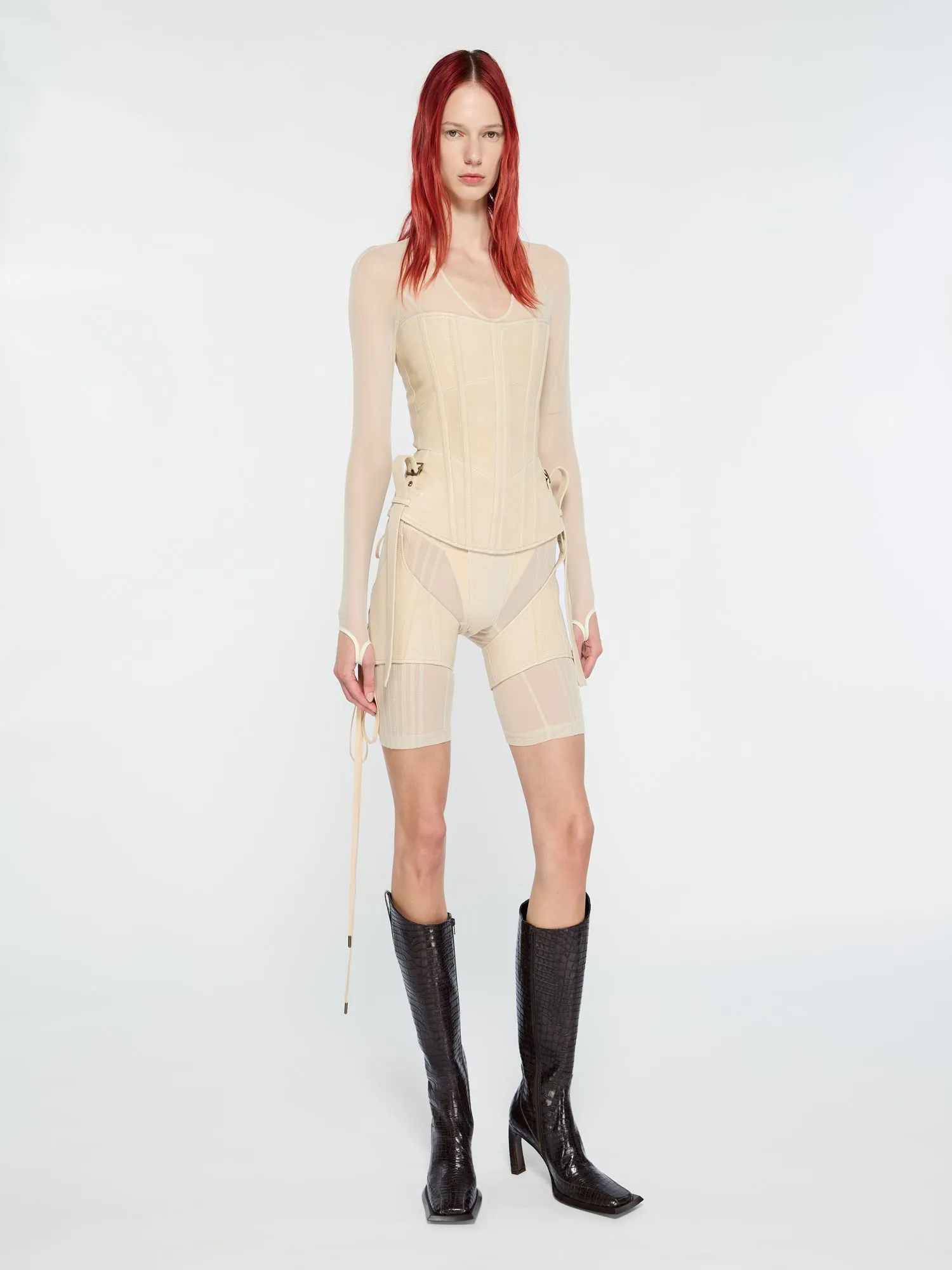 Veil Corset Ecru sold by KNWLS