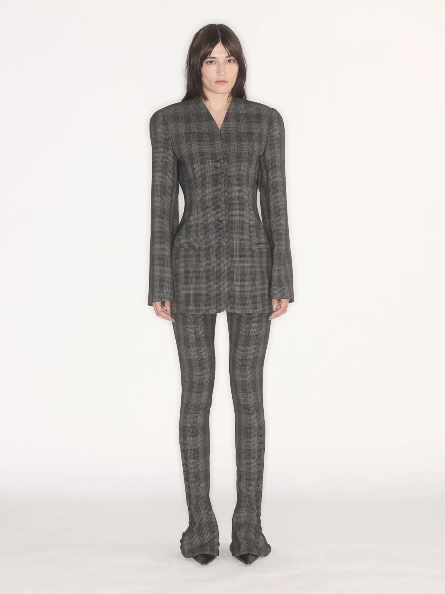 Jett Trousers Glen Check sold by KNWLS product image thumbnail 2