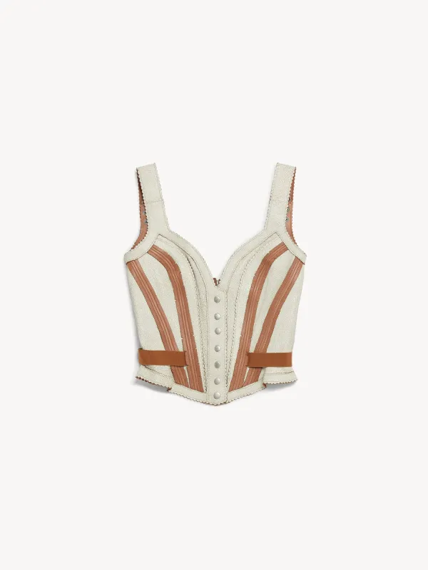 Scallop Corset Ivory made by KNWLS