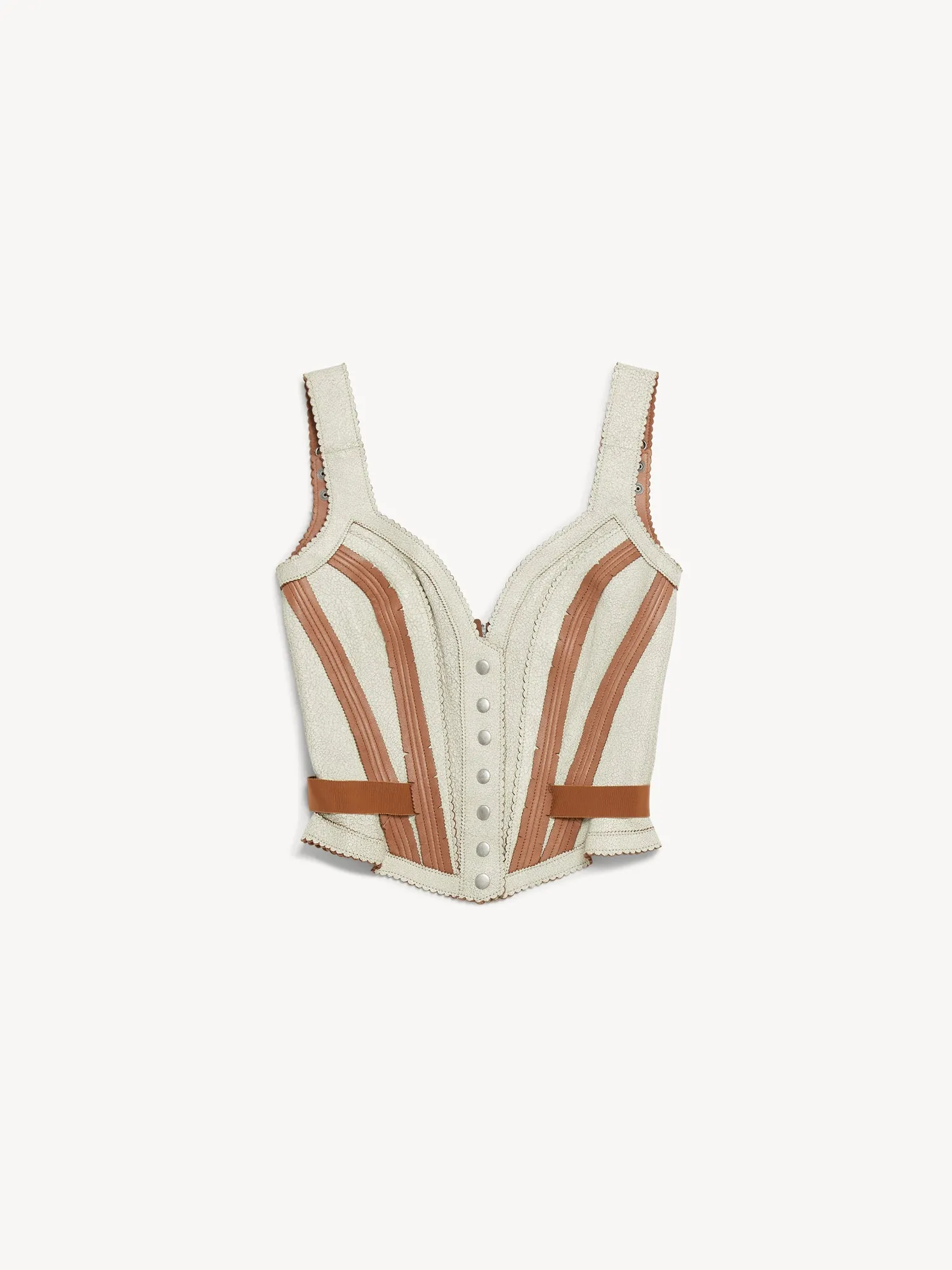 Scallop Corset Ivory sold by KNWLS