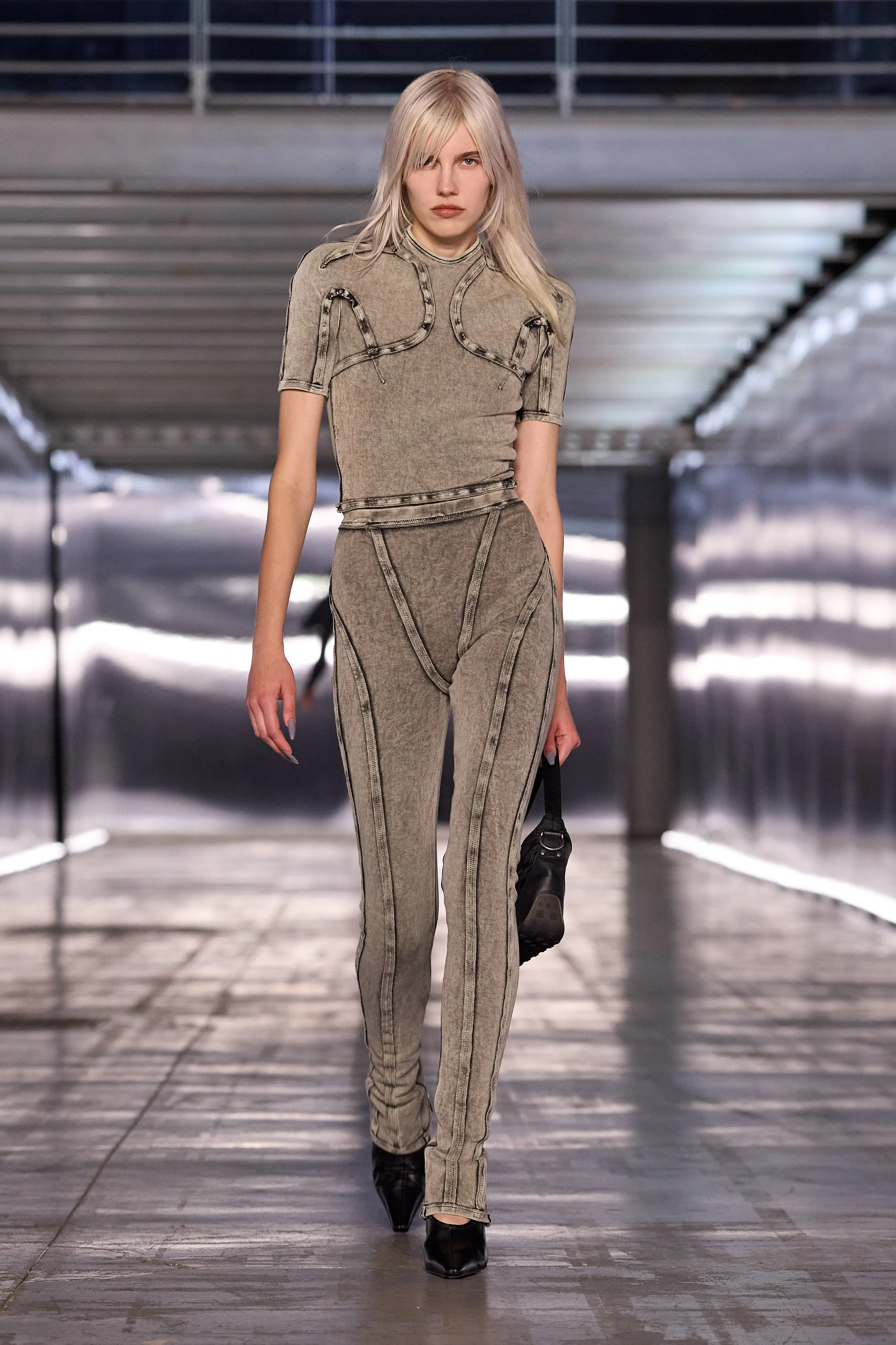 Scuba Trousers Washed Black sold by KNWLS product image thumbnail 5