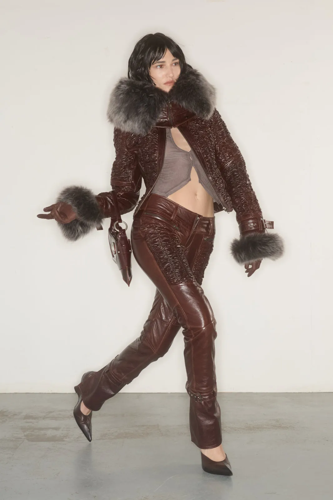 SMK Trousers Brown sold by KNWLS product image thumbnail 3