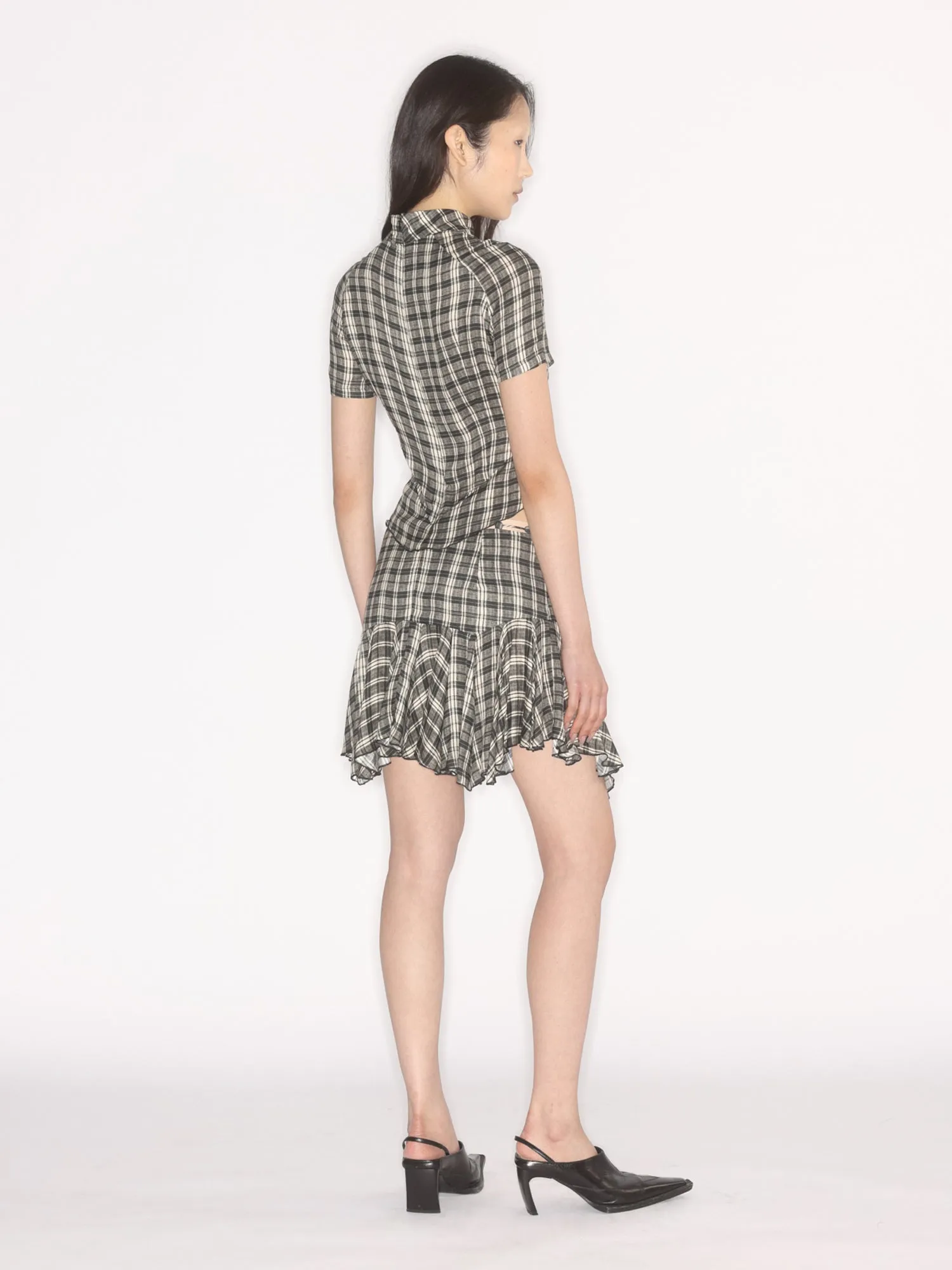 Tess Skirt Combi Check sold by KNWLS product image thumbnail 3