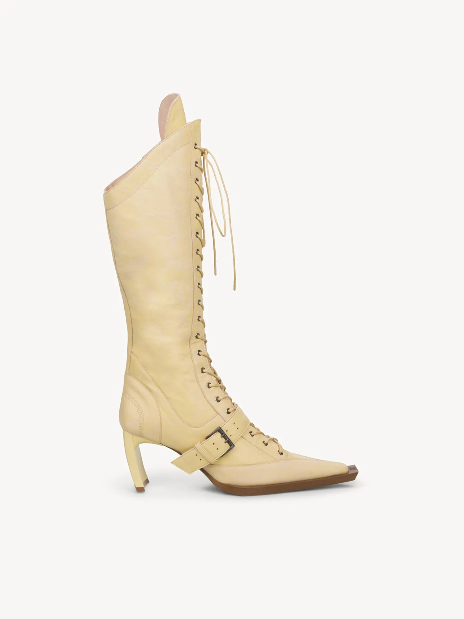 XSerpent High Boots Distressed Yellow sold by KNWLS