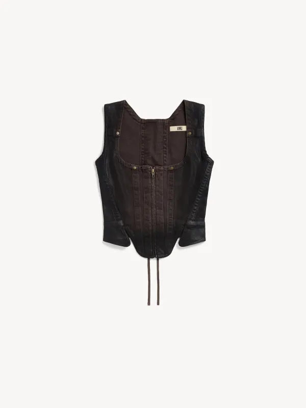 Alice Bustier Brown Gloss made by KNWLS