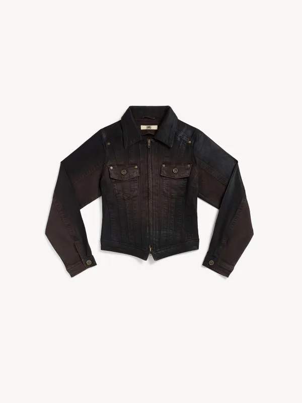 Alice Jacket Brown Gloss made by KNWLS