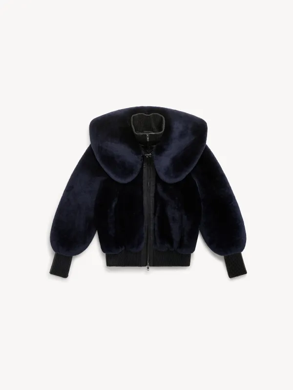 Eliza Shearling Midnight made by KNWLS