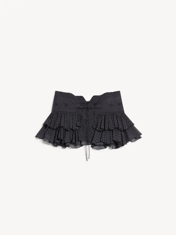 Sable Mini Skirt Scarf made by KNWLS