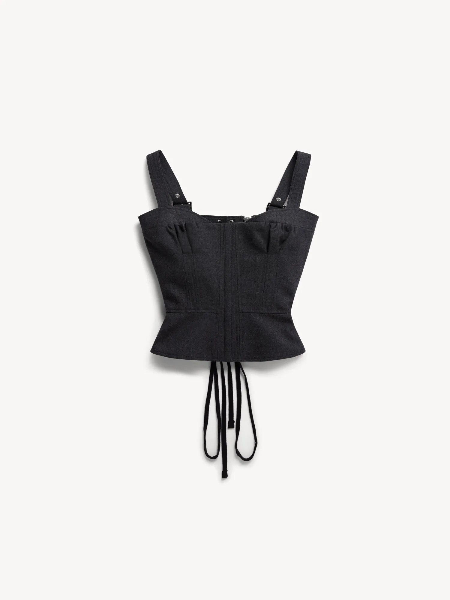 Victoria Corset Charcoal sold by KNWLS